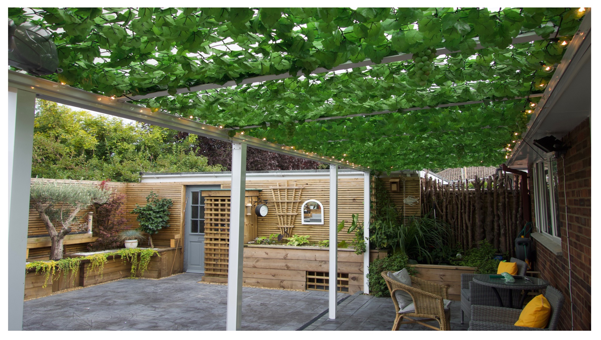 Create a Zen garden space with LuMac Canopies